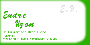 endre uzon business card